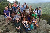 group explores in Shenandoah